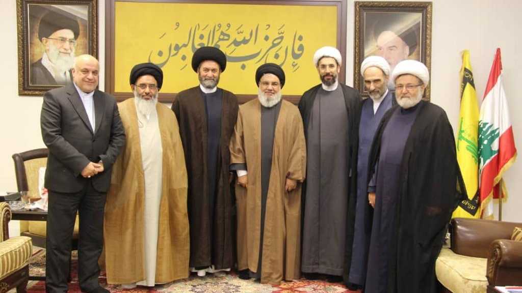وفد من كبار العلماء الإيرانيين يزور الأمين العام لحزب الله سماحة السيد حسن نصر الله